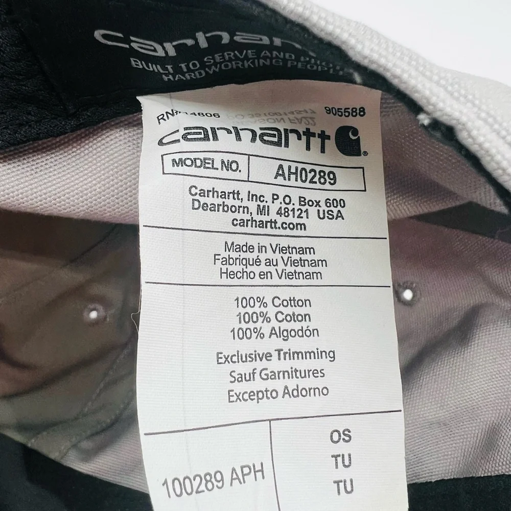 Carhartt Light Gray Cap with Brown Logo